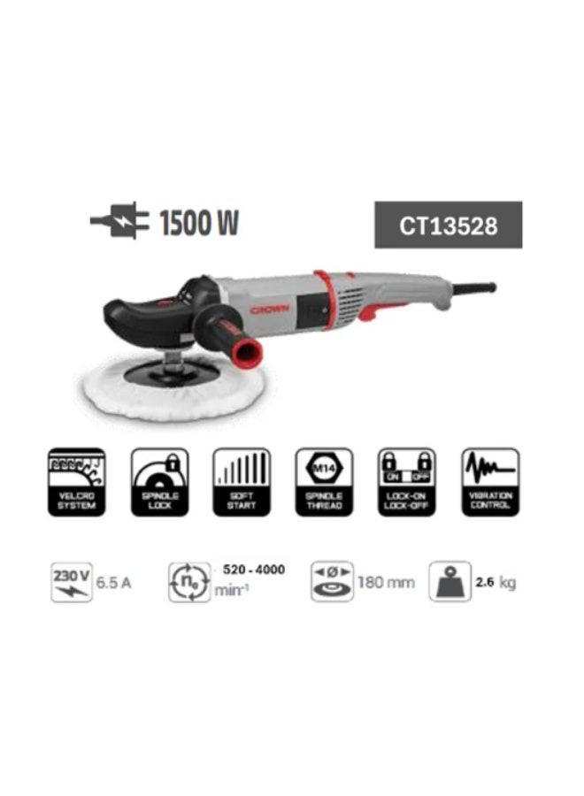 CROWN CT13528 Polishing Rocket 7" Speeds 1500W - Image 2