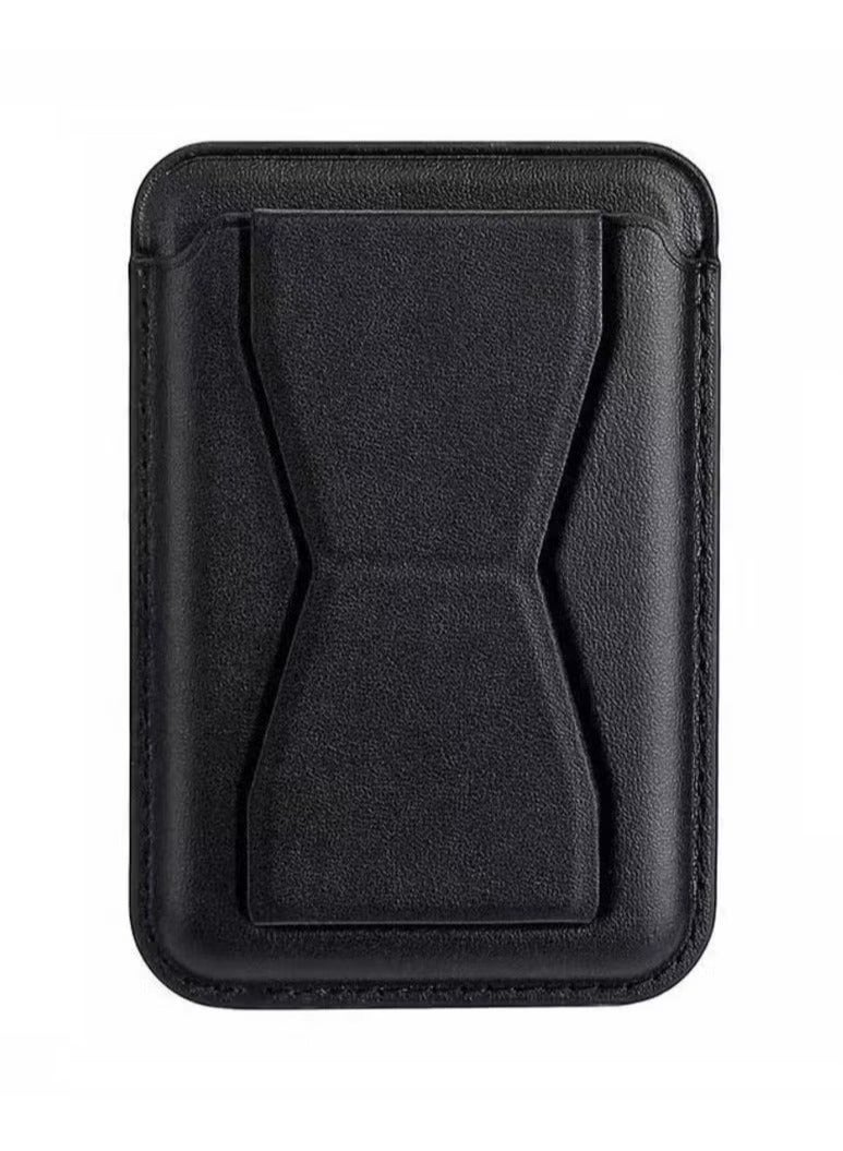 TIGER MagSafe Leather Bracket Clip Stand & Card Holder – Premium Leather Wallet for iPhone with Magnetic Attachment, Convenient Stand & Card Slot – Stylish and Functional Accessory for iPhone 12, 13, 14, 15, and More - Image 1