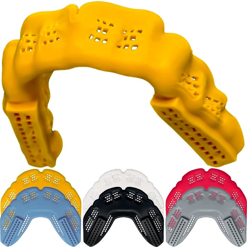 Bulletproof Mouthguards Bulletproof: Worldâ€™s Thinnest Most Breathable Mouthguard is 3X Stronger! BJJ Lacrosse Football Basketball MMA Wrestling Hockey Rugby Boxing Men Sports Mouth Guard Grinding Teeth Adult Youth Braces - Image 1