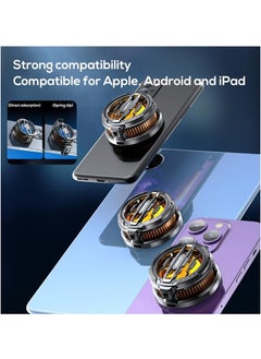 Memo CX07 Smartphone Magnetic Cooler with 15W Fast Cooling – Universal Semiconductor Radiator Fan Heatsink for Gaming Phones & Tablets – Ultra-Quiet USB-Powered Snap-On Heat Dissipation Accessory with RGB Lighting for Extended Mobile Gaming  - Image 4