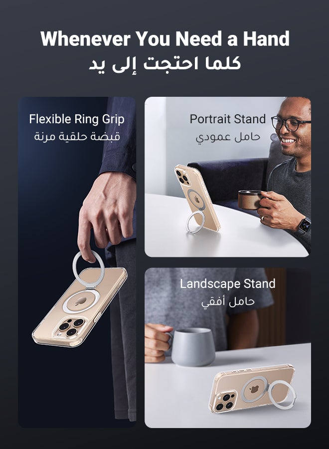 Ugreen iPhone 16 Pro Max Magsafe Case Foldable Ring, Strong Magnetic, Sturdy & Versatile Stand, Military-Grade Drop Protection, iPhone 16 Pro Max Magnetic Stand Cover Anti-Fingerprint Anti-Scratch - Image 2