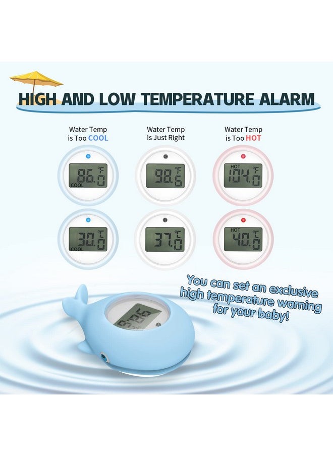 BabyElf - Baby Bath Bathtub Thermometer For Infant Safety Bath Tub Water Temperature Digital Thermometer Floating Bathing Toy Gift For Kids Newborn Mother With Flashing Temperature Warning - Image 1