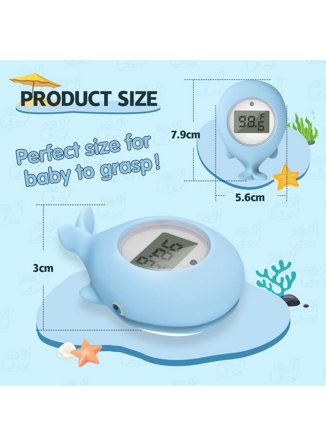 BabyElf - Baby Bath Bathtub Thermometer For Infant Safety Bath Tub Water Temperature Digital Thermometer Floating Bathing Toy Gift For Kids Newborn Mother With Flashing Temperature Warning - Image 1