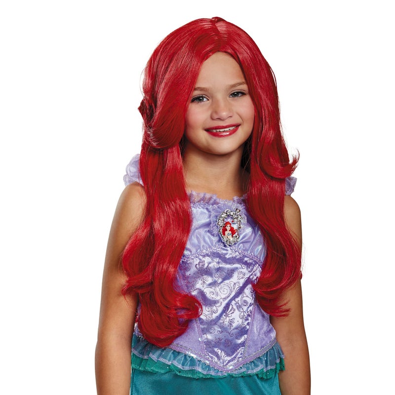 Disguise Disney Princess Ariel Wig, Official Disney Princess Accessory for Girls - Image 1