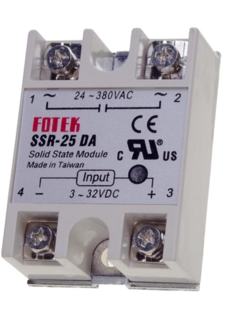 SSR-25DA Solid State Relay - 25A 250V AC Control Voltage