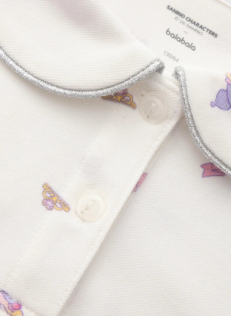 Balabala  Kids Girls Lapel short-sleeved T-shirt for Women | Best Price UAE