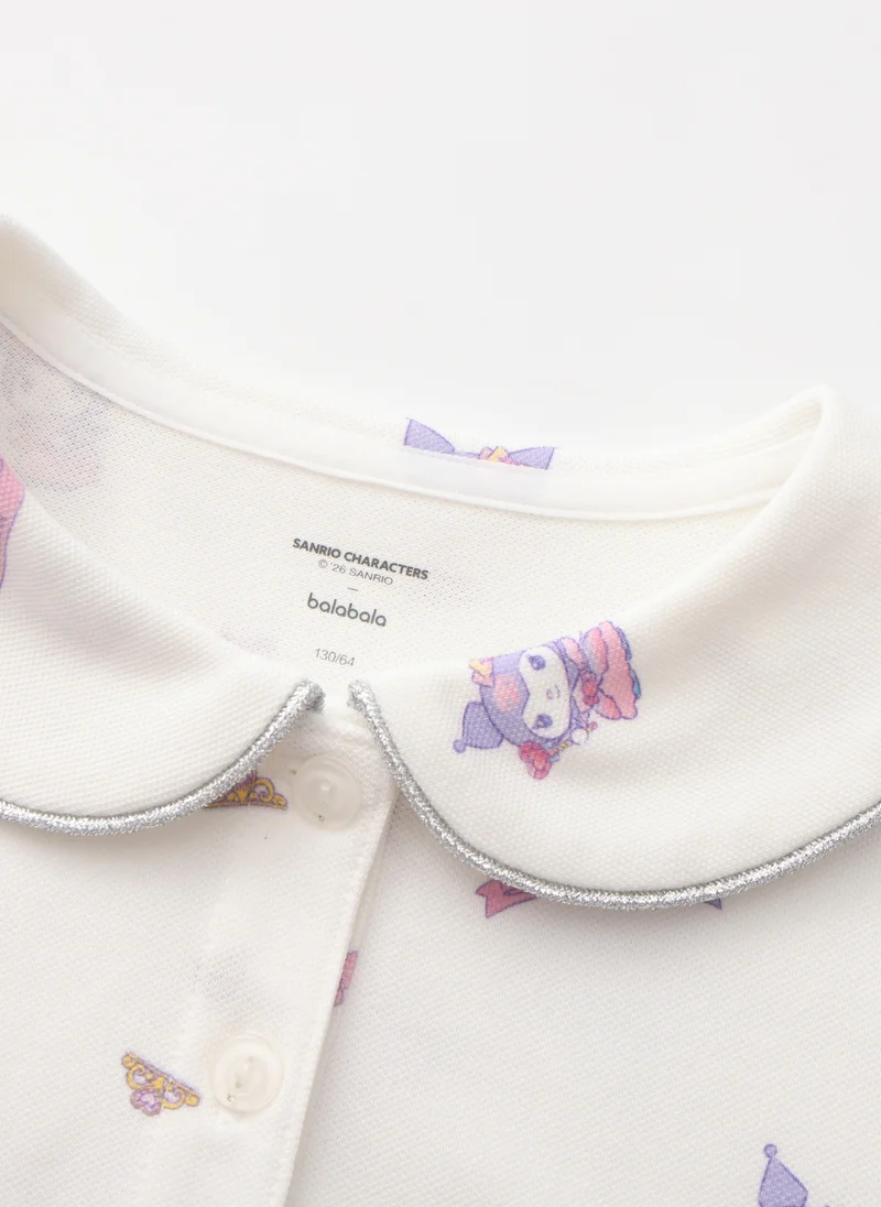 Balabala  Kids Girls Lapel short-sleeved T-shirt for Women | Best Price UAE