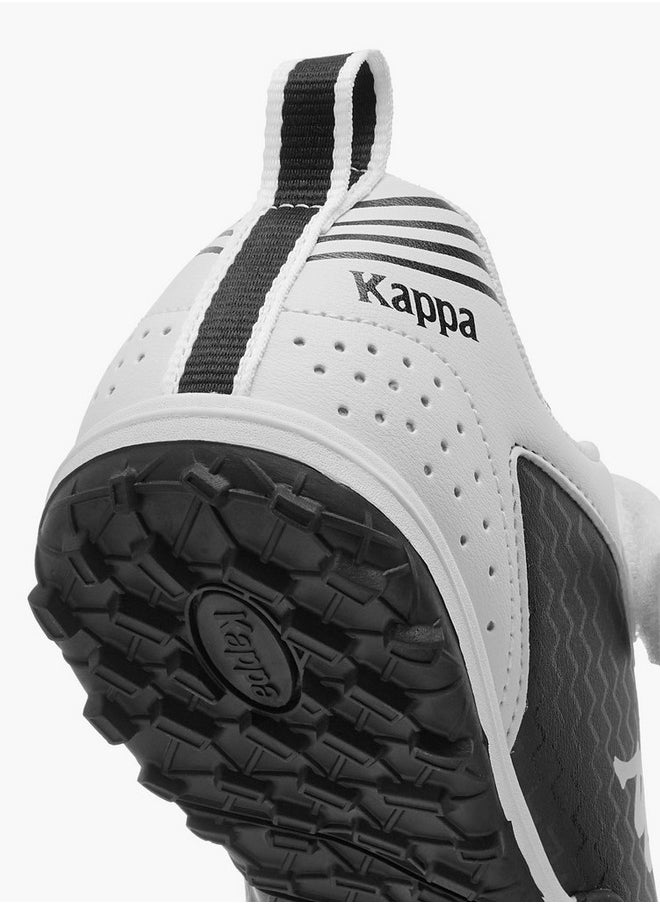 Boys' Logo Print Football Shoes with Hook and Loop Closure