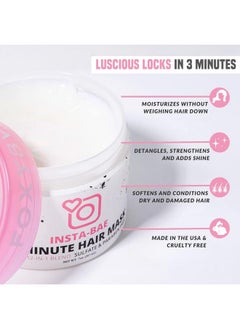 FoxyBae FoxyBae Insta-Bae 3 Minute Hair Mask - Hair Mask for Dry Damaged Hair & Growth - Deep Conditioner Hair Treatment - Hydrating, Moisturizing, Conditioning, Nourishing - for All Hair Types - w/ Biotin  - Image 2