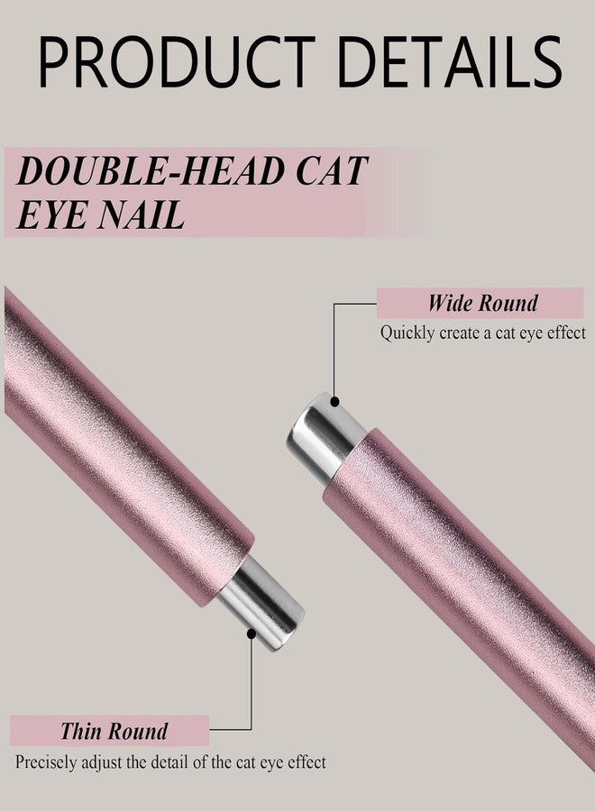 مجموعة أدوات تجميل الأظافر بتصميم عين القطة (٩ قطع)، إكسسوارات تجميل الأظافر بتصميم عين القطة، طقم أدوات تجميل الأظافر بتصميم عين القطة، أدوات احترافية لتجميل الأظافر للاستخدام المنزلي أو في الصالون، سهلة الحمل والاستخدام - Image 2