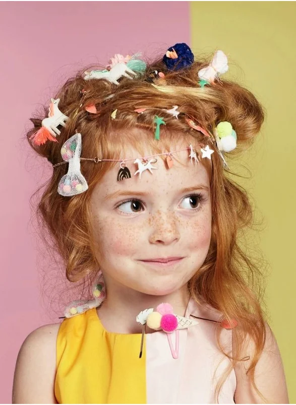 ميري ميري Meri Meri Pompom Ice Cream Hair Clips