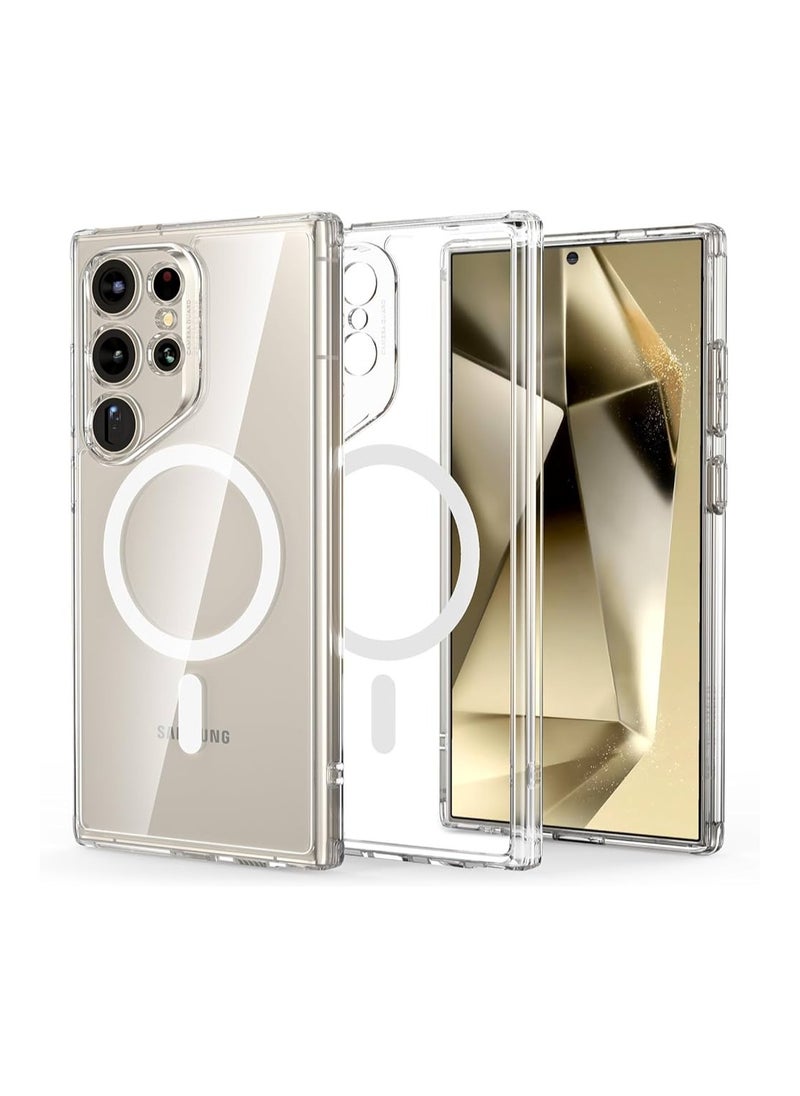 traditious Galaxy S24 Ultra Magsafe Case Support Wireless Charging Clear Magnetic Case Camera Lens Protection Anti Scratch Shockproof Case Compatible with Samsung Galaxy S24 Ultra Case Cover 6.8 inch  - Image 1