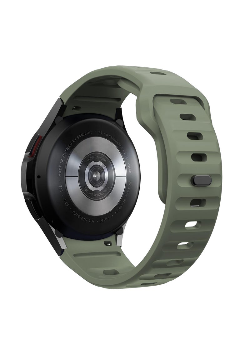 Y&D For Samsung Galaxy Watch6 5 4 Wavy Buckle Silicone Strap - Image 4