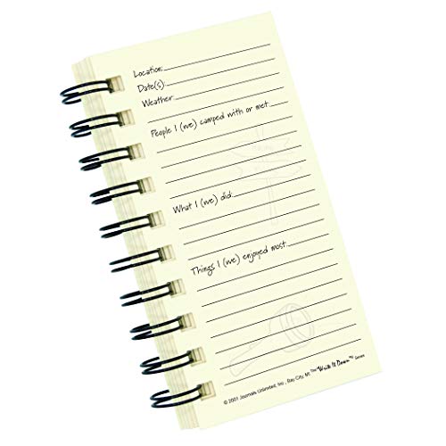Write it Down series by Journals Unlimited, Guided Journal, Camping, The Camper's Journal, Mini-Size 3”x5.5”, Kraft Hard Cover, Made in USA - Image 4
