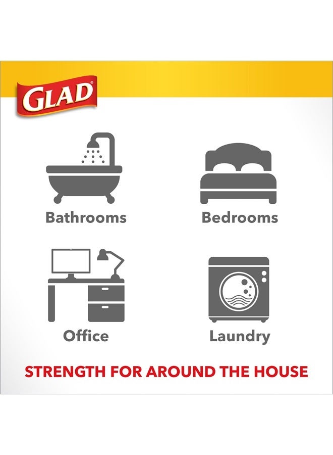 Glad Trash Bags, OdorShield Small Garbage Bags, Gain Original & Febreze, 4 Gal, 26 Count (Pack of 6) - Image 3