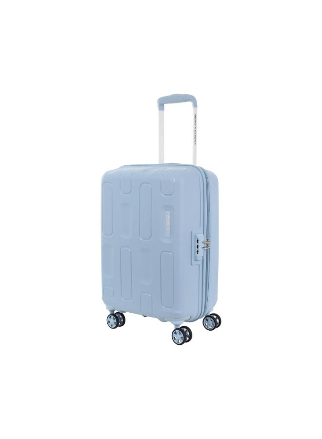 American Tourister Cabin Ivy 2.0-8 Wheel, Hard PP Suitcase/Trolley Bag with Combination Lock & Smooth Sliding Double Wheel for Women & Men - Blue Frog, 55 CM - Image 1