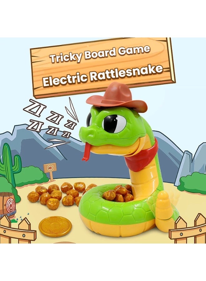 MIKE Tricky Electric Rattlesnake Board Game Fun Filled Family Entertainment Unpredictable Snake Strikes and Strategic Gold Grabbing Challenges - Image 1