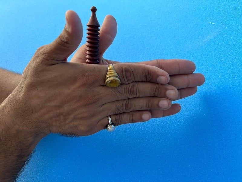 Luvottica Wooden Acupressure Pen Helps to Relieve Numbness and Stiffness in Fingers Set of 2 - Image 2