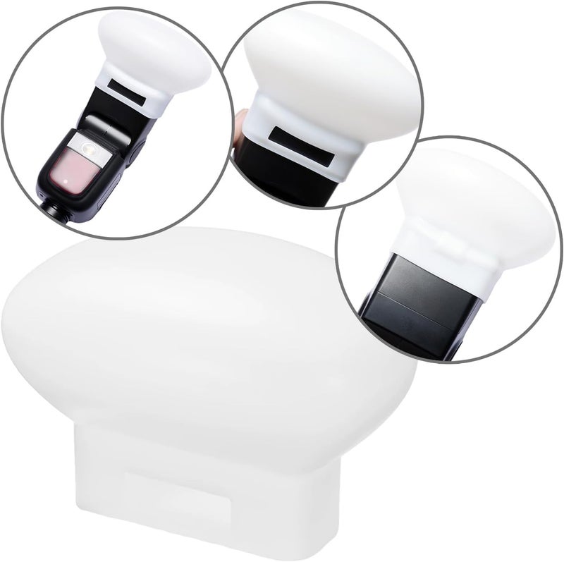 Difusor universal de luz de velocidad de caja de luz suave para V860 V850 TT685 TT600 MF12, etc. Difusores de esfera de repuesto para luz de velocidad DSLR - Image 3