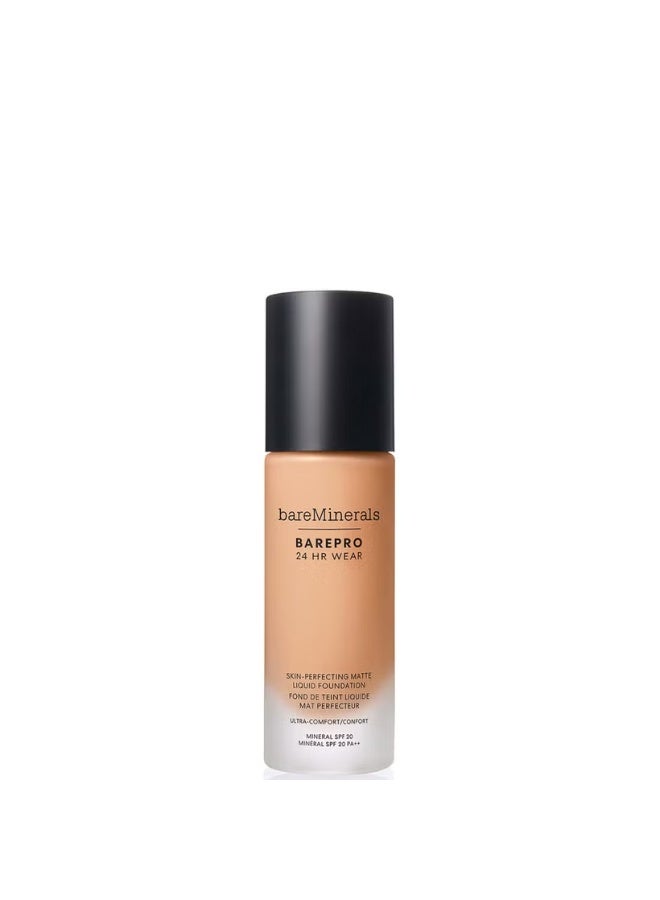 بير ماينرالز كريم أساس سائل غير لامع من Bare Minerals Barepro يدوم 24 ساعة بعامل حماية من الشمس 20، متوسط ​​35، محايد، 30 مل - Image 1