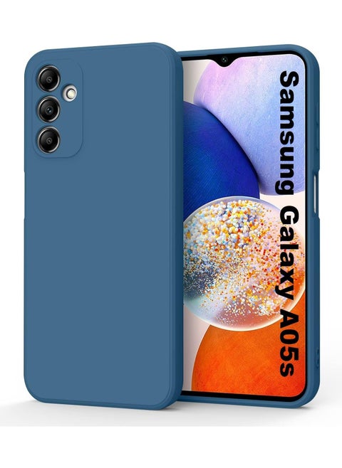 Samsung Galaxy A05S Case Cover Soft Silicone Slim fit TPU Case Light weight Back Cover Matte Finish Shockproof Protective Cover Case For Samsung Galaxy A05S 2023 (Blue)