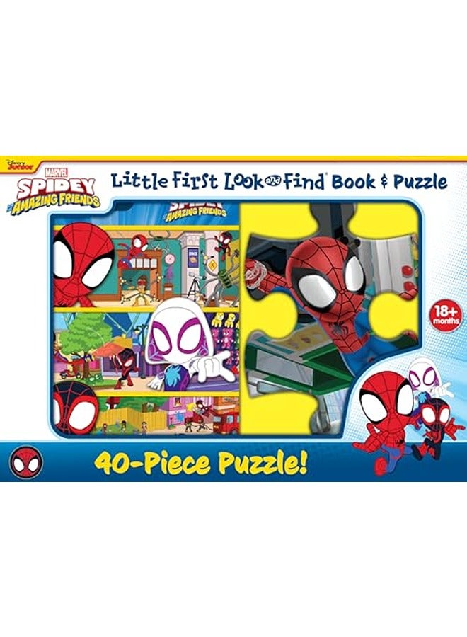 Disney Junior Marvel Spidey and His Amazing Friends: Little First Look and Find Book & Puzzle