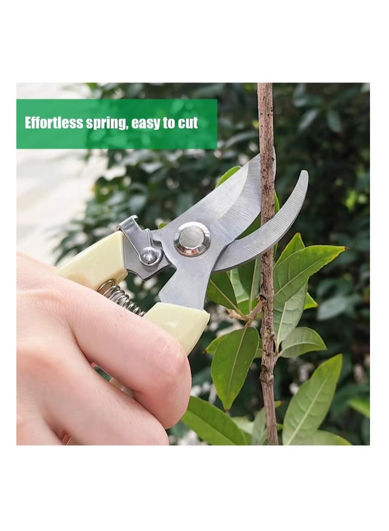 2pcs Pruning Shears with Steel Bending Handle,Garden Scissors, Comfortable for Bonsai and Plants. - Image 5