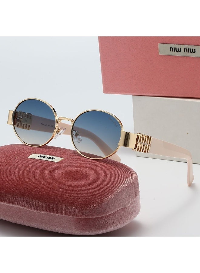 Miu Miu Italian-made Miu Miu oval luxury cycling sunglasses for women.