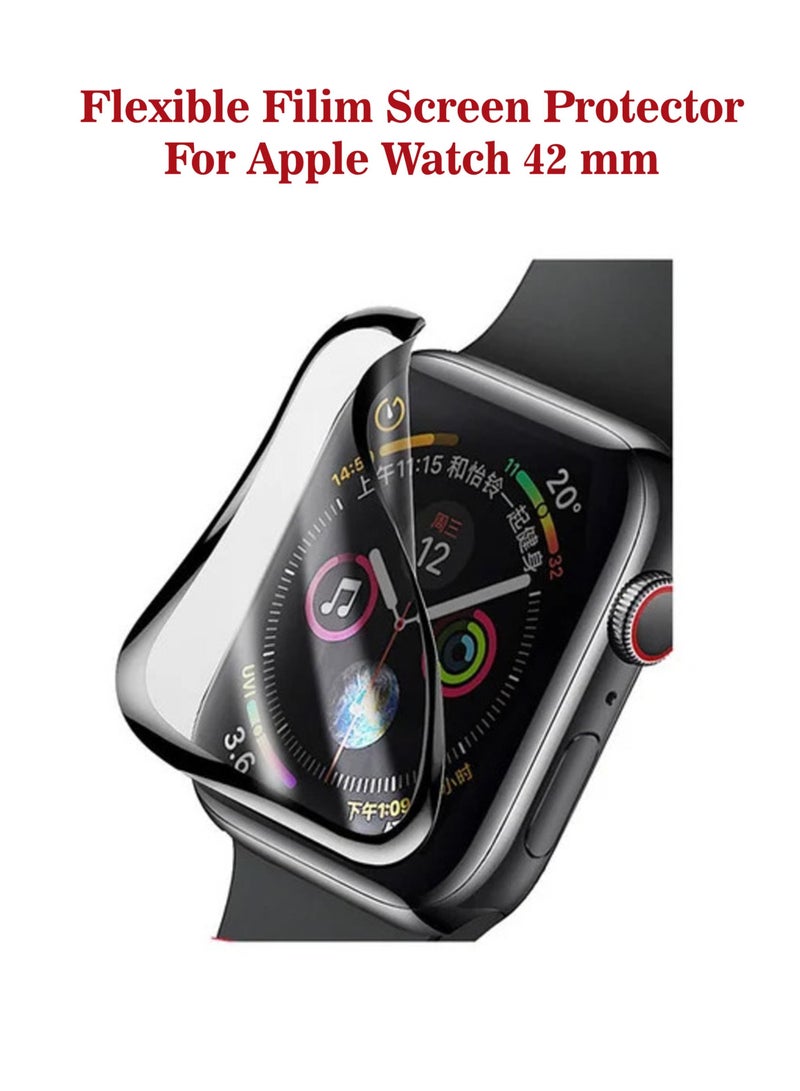 Waldic Nano Explosion Shock Proof Screen Protector For Apple Watch 42mm - Black  - Image 1