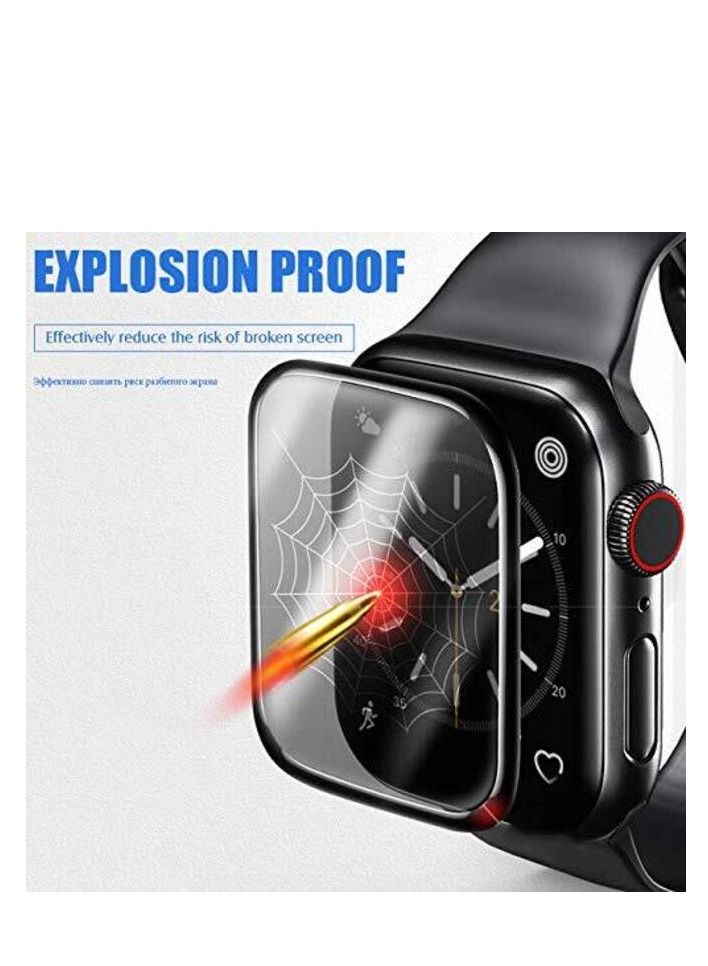 Waldic Nano Explosion Shock Proof Screen Protector For Apple Watch 42mm - Black  - Image 3
