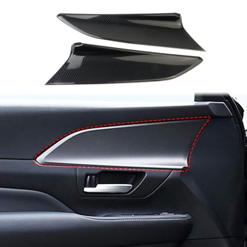 crosselec Carbon Fiber Style Interior Door Panel Trim Cover Accesssories for Toyota Grand Highlander 20242025 - Image 1