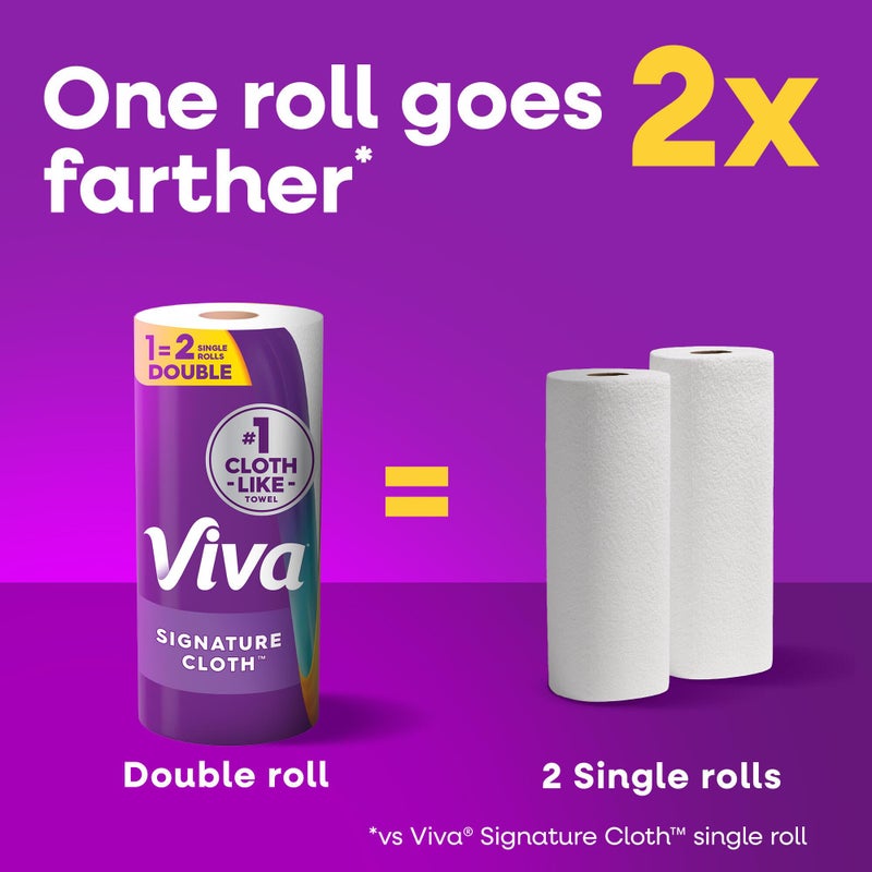 Viva Signature Cloth Paper Towels, Choose-A-Sheet Size, 3 Double Rolls, 86 Sheets per Roll (Packaging May Vary) - Image 4