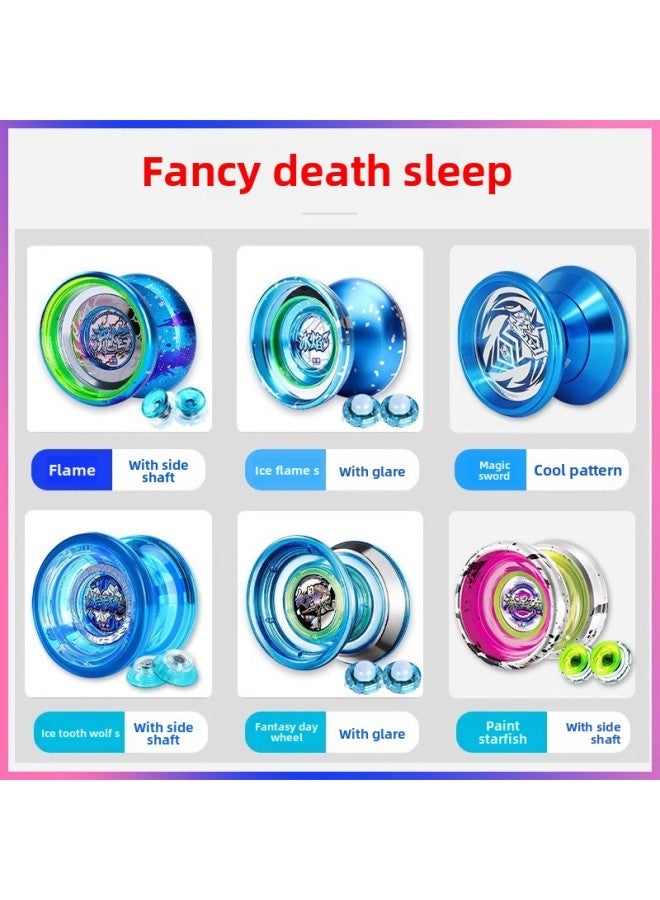 Genuine Ice Flame S Yo-Yo Odi Double Diamond Yo-Yo Children's Luminous Firepower Less King Yoyo Dead Sleep Ball-Color:Flame | Free 10 Ropes + Gloves + Kk Bearings + Finger Cots - Image 3