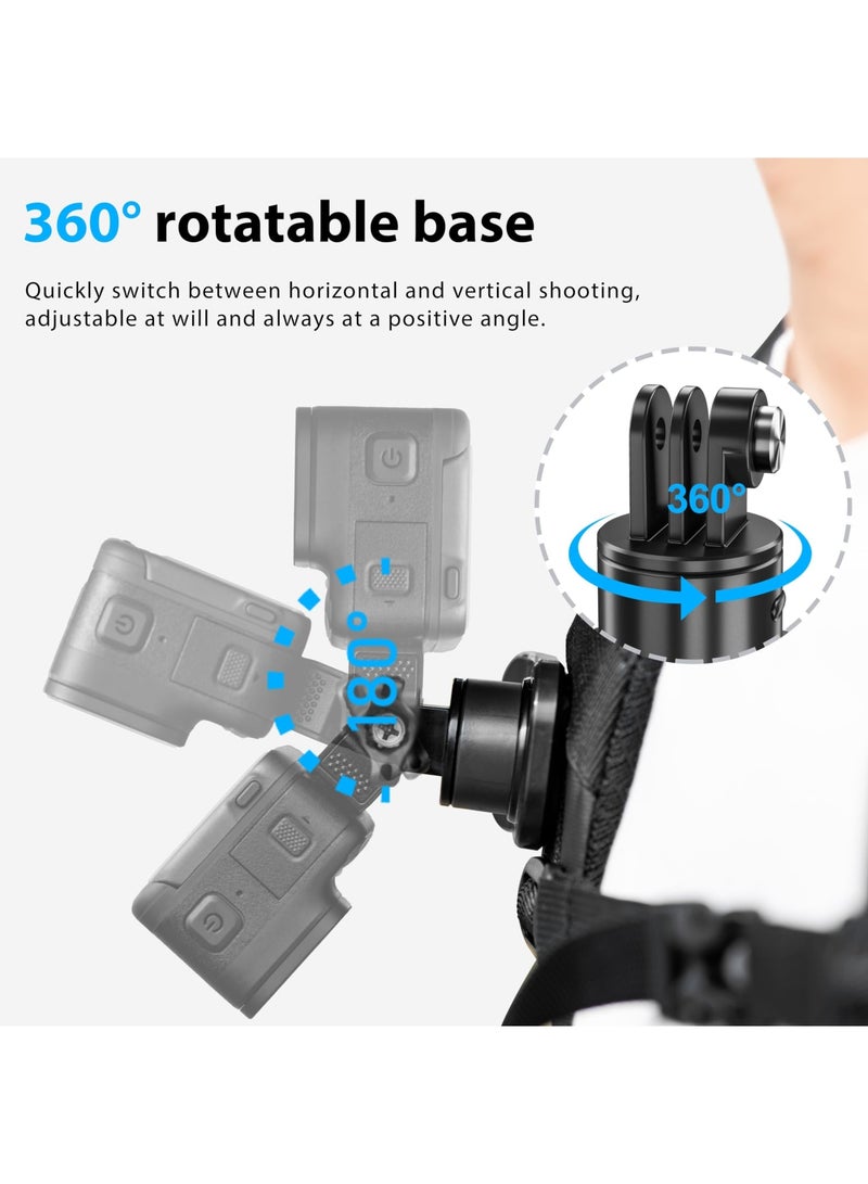 SYOSI Accessories Kit for DJI OSMO Pocket 3, 360° Rotation Backpack Clip Mount Shoulder Strap Accessories, Multifunctional Magnetic Backpack Clip for Camera - Image 2