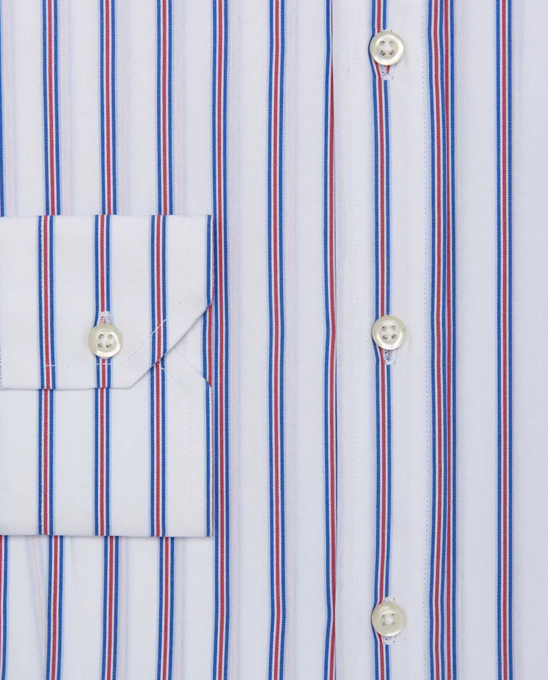 كاميتشسما قميص بوبلين مخطط بأكمام طويلة