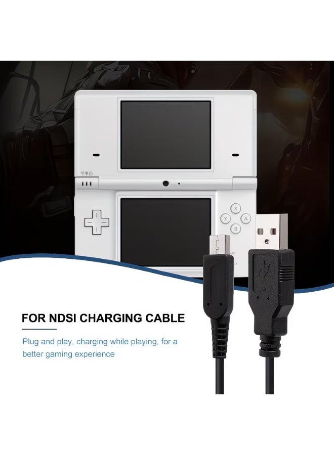 USB A Male Charger Cable for NDSI, NDSILL, 3DS, 3DSLL | Compatible Charging Adapter, Glossy Surface, USB Type A Male to Male Connector - Image 2