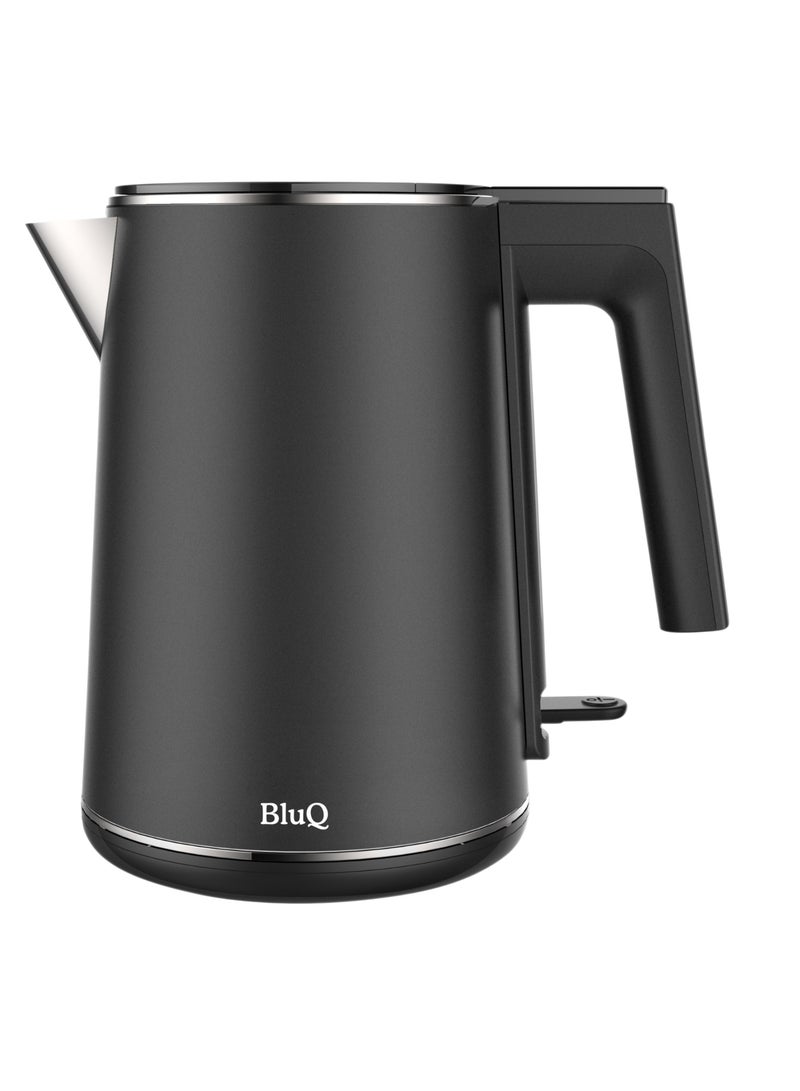 Bluq Double Layer Kettle, Stainless Steel Inside, Plastic Outside 1l 1500w