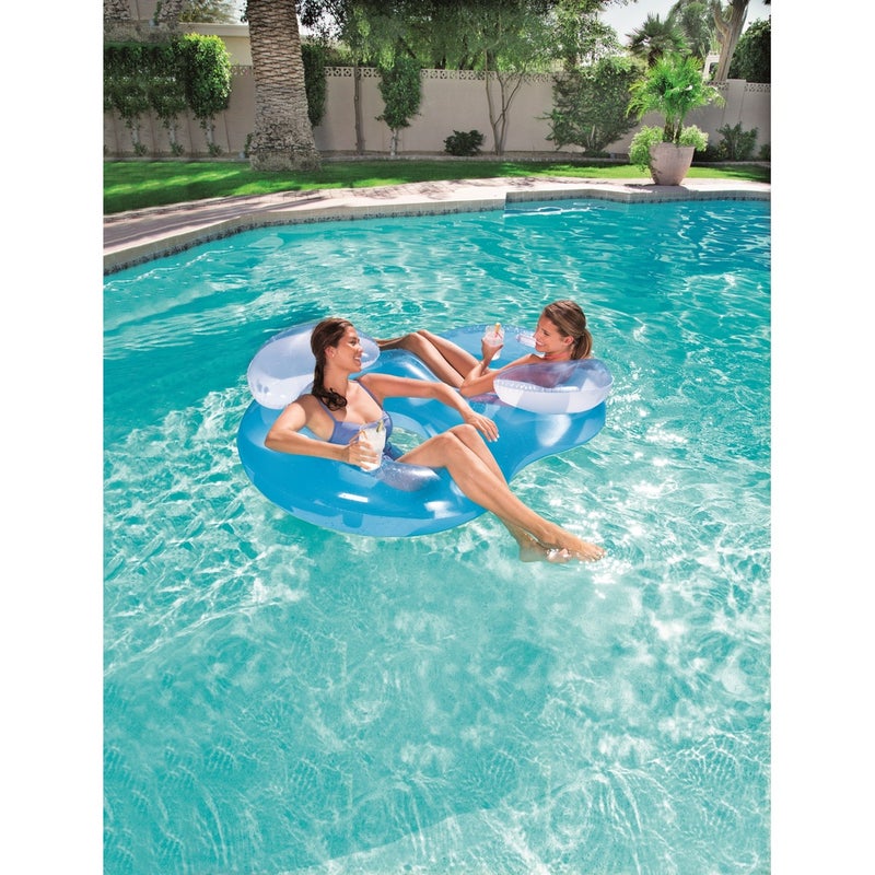 Bestway - Cool Comfort 2-person Swimming Ring with Backrest 188x117 cm - 43009 - Image 2