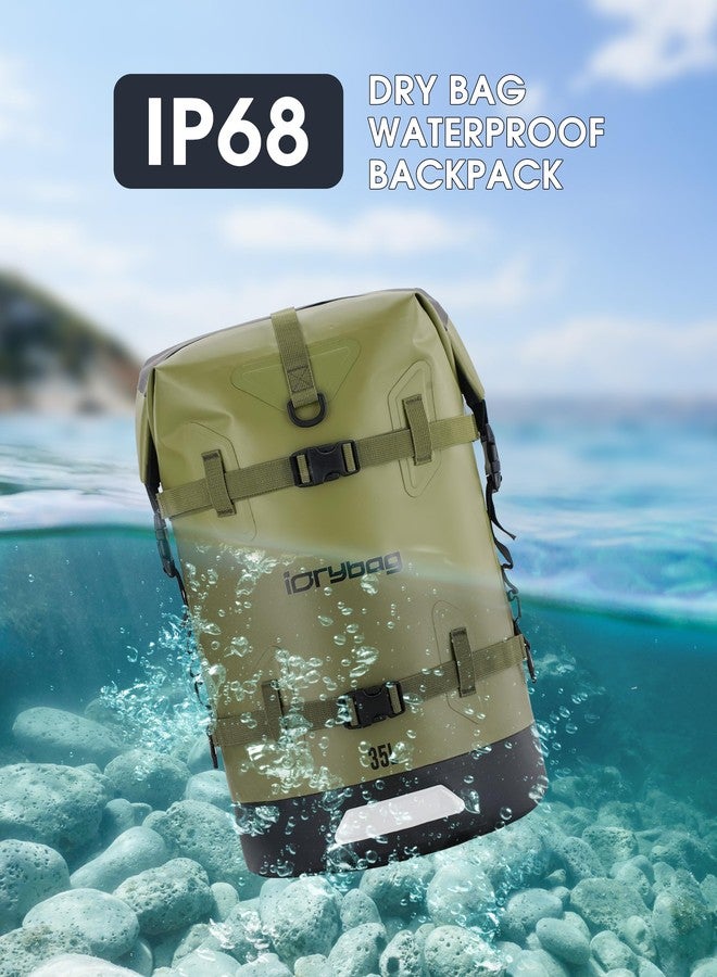 IDRYBAG Dry Bags Waterproof Backpack for Travel Waterproof Bags for Boating Swimming Travel Floating Paddle Boarding Submersible 35L/55L/85L - Image 2