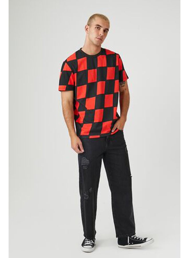 FOREVER 21 Checkered Crew Tee - Image 4
