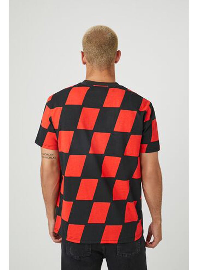 FOREVER 21 Checkered Crew Tee - Image 3