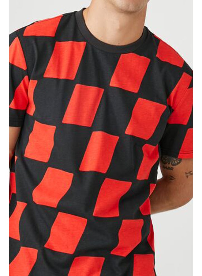 FOREVER 21 Checkered Crew Tee - Image 5