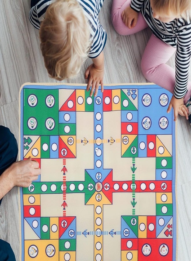 EBOFAB Flying Chess Game Carpet Airplane Board Family Toy Rug Entertainment Travel Party Fun Indoor Outdoor Kids Adults Strategy Game Mat for Home Office Play Time Activity - Image 3