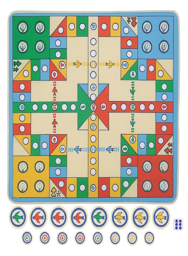 EBOFAB Flying Chess Game Carpet Airplane Board Family Toy Rug Entertainment Travel Party Fun Indoor Outdoor Kids Adults Strategy Game Mat for Home Office Play Time Activity - Image 1