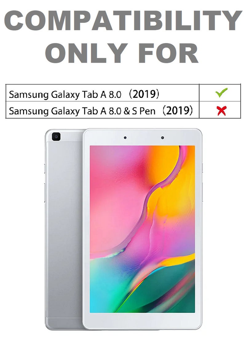 2 Pieces Tempered Glass Screen Protector Clear Designed For Samsung Galaxy Tab A 8.0 (2019) Full Screen Coverage And Bubble Free - Image 3