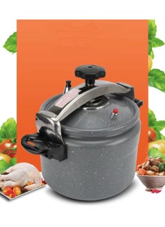 HTH Large CapacityLiters Multifunction Premium Aluminum Non Stick Quick Cooking Arabic Pressure Cooker Large Capacity Commercial Pressure Cooker Pot Explosion Proof Induction Compatiable Steamer Cooking Pressure Canner with Heat Insulating Handle Leak Free Lid with Double Lock Safety Features 3/5/7/9/11/15 Liters Grey/Black  - Image 5