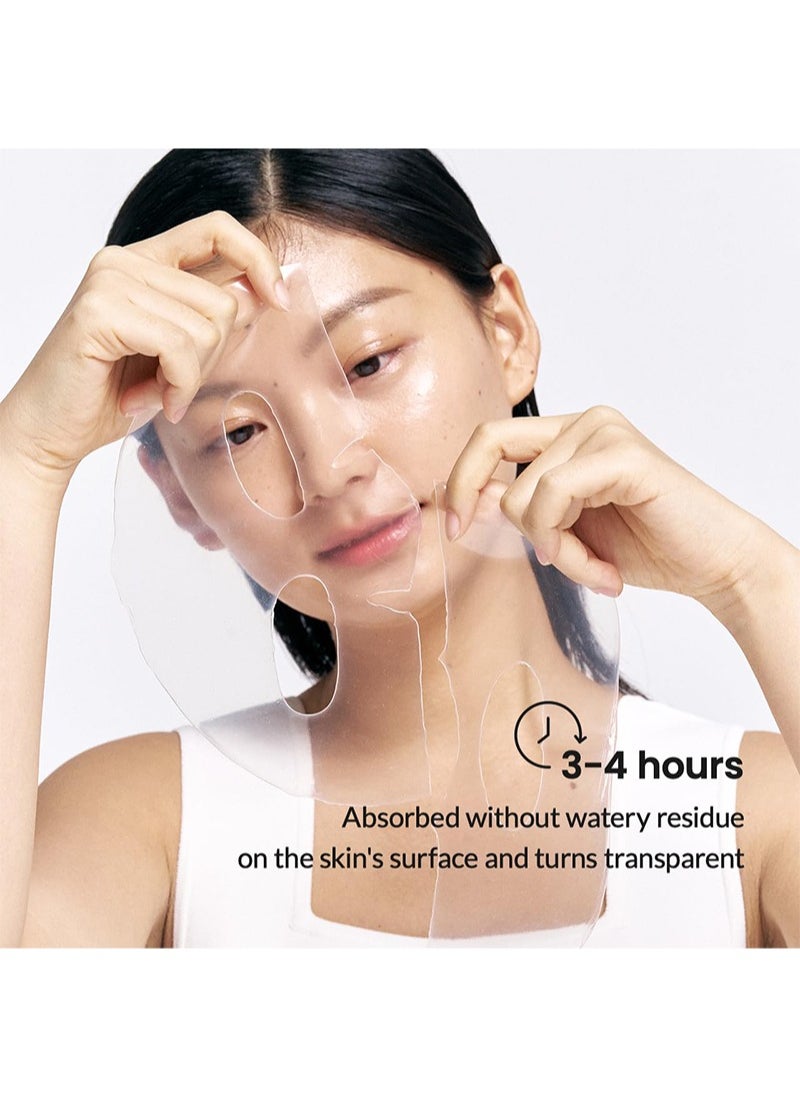 CARVENCHY - Bio-Collagen Real Deep Mask,Bio Collagen Face Mask Overnight 4PCS Bio Collagen Face Mask，Pure Collagen Films Deep Hydrating Firming Hydrogel Mask - Image 1