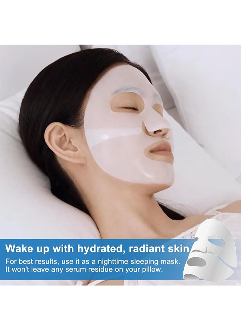 CARVENCHY - Bio-Collagen Real Deep Mask,Bio Collagen Face Mask Overnight 4PCS Bio Collagen Face Mask，Pure Collagen Films Deep Hydrating Firming Hydrogel Mask - Image 1