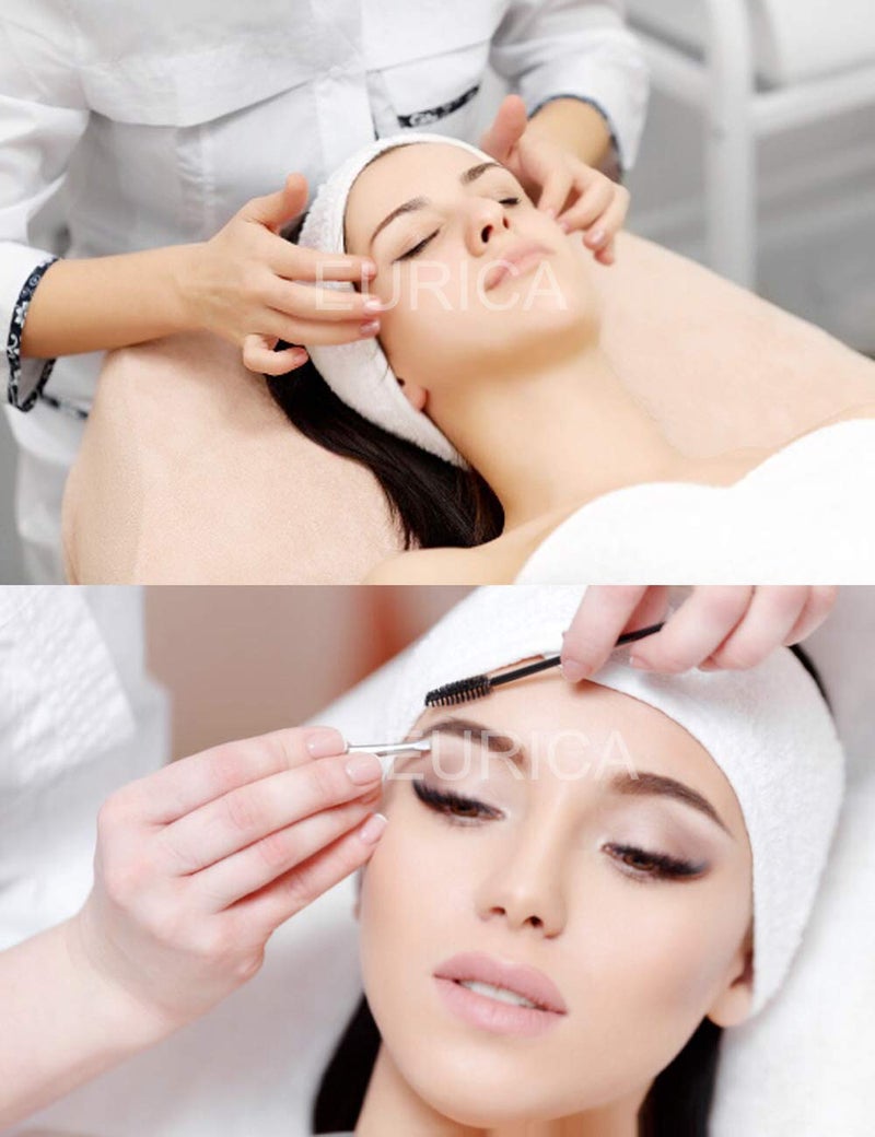 EUICAE Spa Headband Hair Towel Wrap - Non-Slip Stretchable Washable Makeup Facial Treatment and Sport Headband for Face Wash, Fits All (White 50pcs) - Image 5