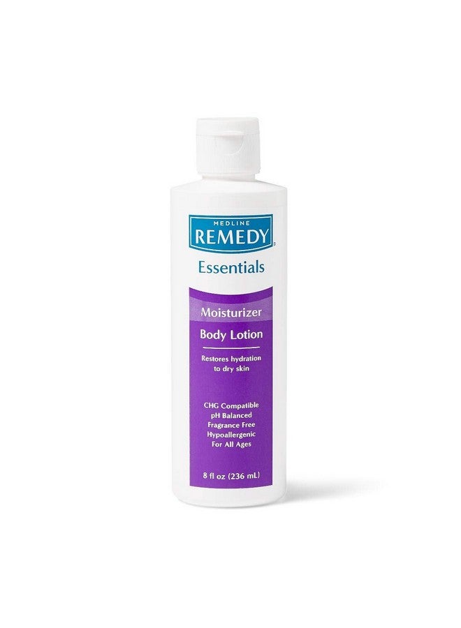 Medline Remedy Essentials Moisturizing Body Lotion, Unscented, 8-oz Flip-Top Bottle - Image 1